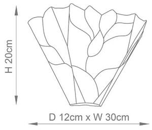 Endon 63964 - Nástenné svietidlo Tiffany BOTANICA 1xE14/40W/230V