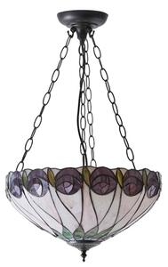 Endon 64175 - Luster na reťazi Tiffany HUTCHINSON 3xE27/60W/230V priemer 40 cm