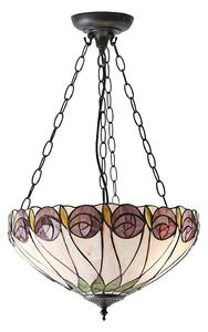 Endon 64175 - Luster na reťazi Tiffany HUTCHINSON 3xE27/60W/230V priemer 40 cm