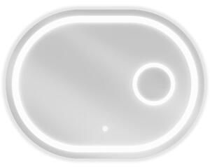 Mexen Umba, LED kúpeľňové zrkadlo s podsvietením a kozmetickým zrkadlom 100 x 80 cm, 6000K, ochrana proti zahmlievaniu, 9822-100-080-611-00