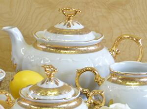 Thun čajová súprava Maria Louise zlatá 17-dielná