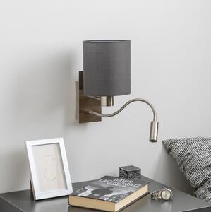 Brilagi - LED Nástenná lampa NUBILA 1xE27/25W/230V + LED/3W chróm/antracit