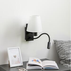 Brilagi - LED Nástenná lampa NUBILA 1xE27/25W/230V + LED/3W čierna/biela