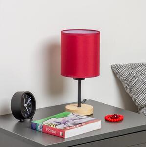 Brilagi - Stolná lampa NUBILA WOOD 1xE27/25W/230V dub/pompejská červená
