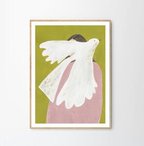 The Poster Club Plagát Bird and Woman by Clara Schicketanz 30x40 cm