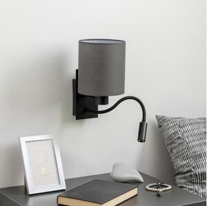 Brilagi - LED Nástenná lampa NUBILA 1xE27/25W/230V + LED/3W čierna/antracit