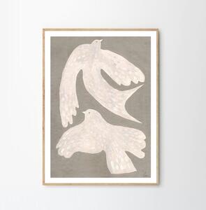 The Poster Club Plagát Two Birds by Clara Schicketanz 30x40 cm