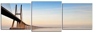 Obraz na plátne - Most Vasco da Gama - panoráma 5245D (150x50 cm)