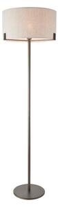 Endon 72634 - Stojacia lampa HAYFIELD 1xE27/40W/230V hnedá/šedá