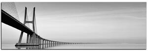 Obraz na plátne - Most Vasco da Gama - panoráma 5245QA (105x35 cm)