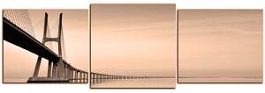 Obraz na plátne - Most Vasco da Gama - panoráma 5245FD (150x50 cm)
