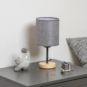 Brilagi - Stolná lampa NUBILA WOOD 1xE27/25W/230V dub/šedá