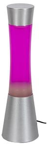 RABALUX 7030 Minka dekoračná lávová lampa V395mm 1xGY6,35 strieborná, ružová