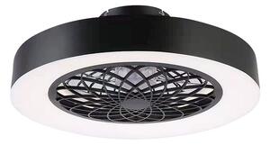 RABALUX 5419 Adonias stropné svietidlo s ventilátorom LED D480mm 35W/1600lm 3000-6000K čierna, biela, stmievateľné, diaľkový ovládač