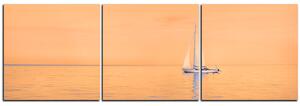 Obraz na plátne - Plachetnica na mori - panoráma 5248FB (90x30 cm)