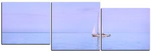Obraz na plátne - Plachetnica na mori - panoráma 5248E (90x30 cm)