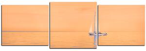 Obraz na plátne - Plachetnica na mori - panoráma 5248FD (150x50 cm)