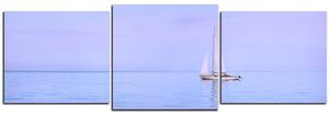Obraz na plátne - Plachetnica na mori - panoráma 5248D (150x50 cm)