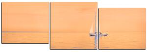 Obraz na plátne - Plachetnica na mori - panoráma 5248FE (90x30 cm)