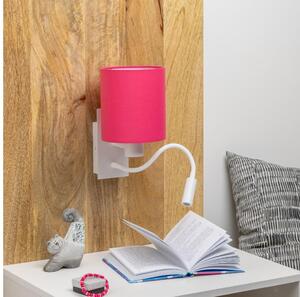 Brilagi - LED Nástenná lampa NUBILA 1xE27/25W/230V + LED/3W biela/ružová