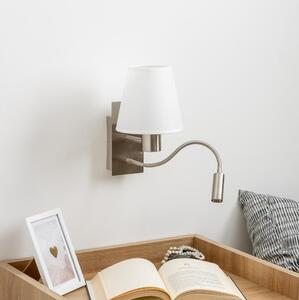 Brilagi - LED Nástenná lampa NUBILA 1xE27/25W/230V + LED/3W chróm/biela