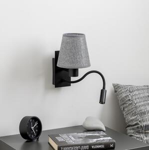 Brilagi - LED Nástenná lampa NUBILA 1xE27/25W/230V + LED/3W čierna/šedá