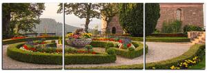 Obraz na plátne - Zostrihané kríky v parku - panoráma 5250C (90x30 cm)