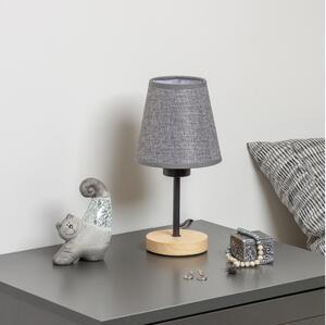 Brilagi - Stolná lampa NUBILA WOOD 1xE27/25W/230V dub/šedá