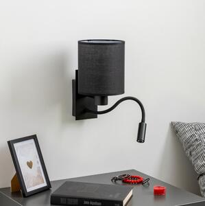 Brilagi - LED Nástenná lampa NUBILA 1xE27/25W/230V + LED/3W čierna