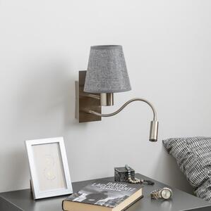 Brilagi - LED Nástenná lampa NUBILA 1xE27/25W/230V + LED/3W chróm/šedá