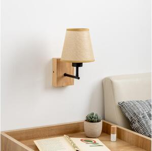 Brilagi - Nástenná lampa NUBILA WOOD 1xE27/25W/230V dub/svetlohnedá