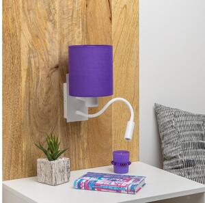Brilagi - LED Nástenná lampa NUBILA 1xE27/25W/230V + LED/3W biela/fialová