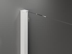 Mexen Velar sprchová kabína, posuvné dvere 90 x 90 cm, Priehľadné, biela - 871-090-090-01-20