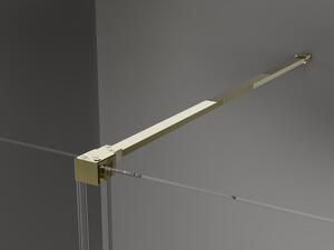 Mexen Velar posúvacie sprchové dvere Walk-in 130 cm, Priehľadné, zlaté - 871-130-000-03-50