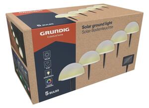 Grundig - SADA 5x LED RGBW Solárne svietidlo LED/3,2V IP44