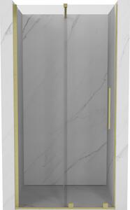 Mexen Velar posúvacie sprchové dvere 100 cm, Priehľadné, zlaté kefované - 871-100-000-01-55