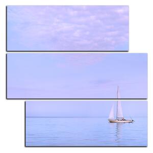 Obraz na plátne - Plachetnica na mori - štvorec 3248D (75x75 cm)