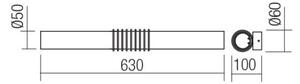 Redo 01-1431 - LED Nástenné svietidlo AVANCE LED/14W/230V 63 cm biela