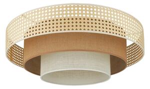 Brilagi - LED stropné svietidlo CEDAR LUNETA LED/26W/230V ratan/hnedá/krémová