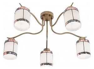 Redo 02-888 - Prisadený luster DEKOR 5xE27/42W/230V pr. 52,3 cm bronz