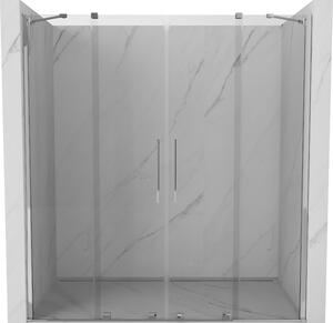 Mexen Velar Duo posúvacie sprchové dvere 180 cm, Priehľadné, Chrómová - 871-180-000-02-01
