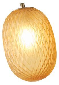 Luster na lanku 1xE14/25W/230V hnedá pr. 15 cm