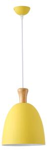 Luster na lanku 1xE27/15W/230V žltá pr. 23 cm