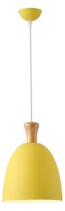 Luster na lanku 1xE27/15W/230V žltá pr. 23 cm