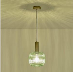 Luster na lanku 1xE27/15W/230V zelená pr. 20 cm