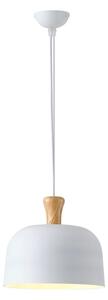 Luster na lanku 1xE27/15W/230V biela pr. 27 cm