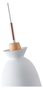 Luster na lanku 1xE27/15W/230V biela pr. 19,5 cm