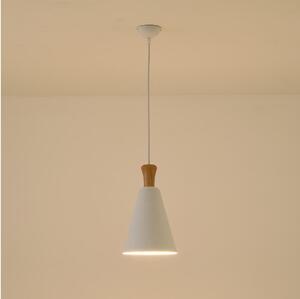 Luster na lanku 1xE27/15W/230V biela pr. 20 cm