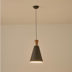 Luster na lanku 1xE27/15W/230V šedá pr. 20 cm