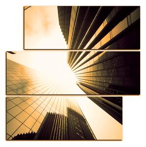 Obraz na plátne - Perspektíva mrakodrapu - štvorec 3252FD (75x75 cm)